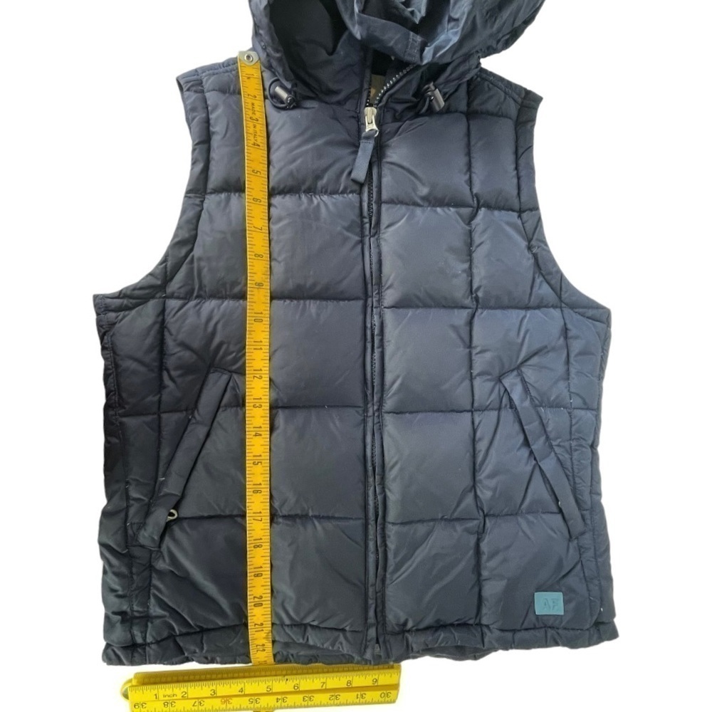 Abercrombie Goose Down Feather Puffer Vest Blue Size Medium - Picture 11 of 11